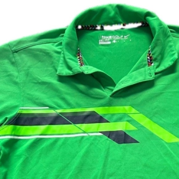 Nike Drifit Activewear Green Golf Shirt for Preteen Boy, Youth Large, Preloved - Picture 4 of 5